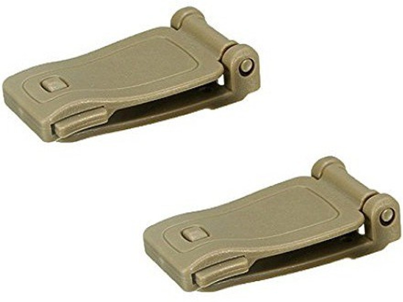 Futaba Molle Backpack Webbing Connecting Buckle Clip - Pack of Two Luggage Strap(Gold)