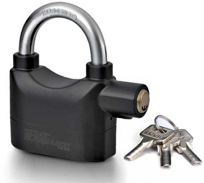 Shop Street AntiTheft Alarm Security System Door Motor Bike Bicycle padlock Safety Lock(Multicolor)