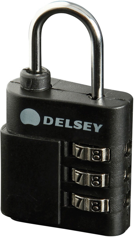 Delsey 3-Digit Combination Padlock Safety Lock(Blue)