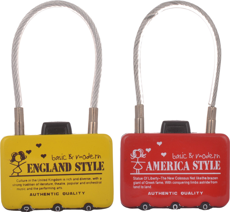 EZ Life Wire Locking -Assorted Design Safety Lock(Multicolor)