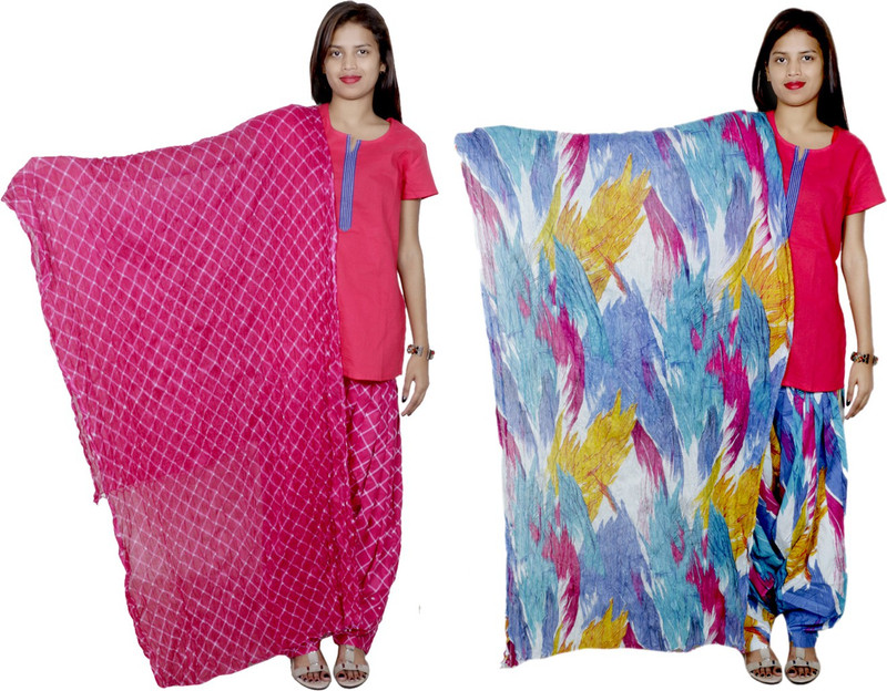 Tullis Cotton Blend Printed, Checkered Salwar Tullis Cotton Blend Printed, Checkered Salwar