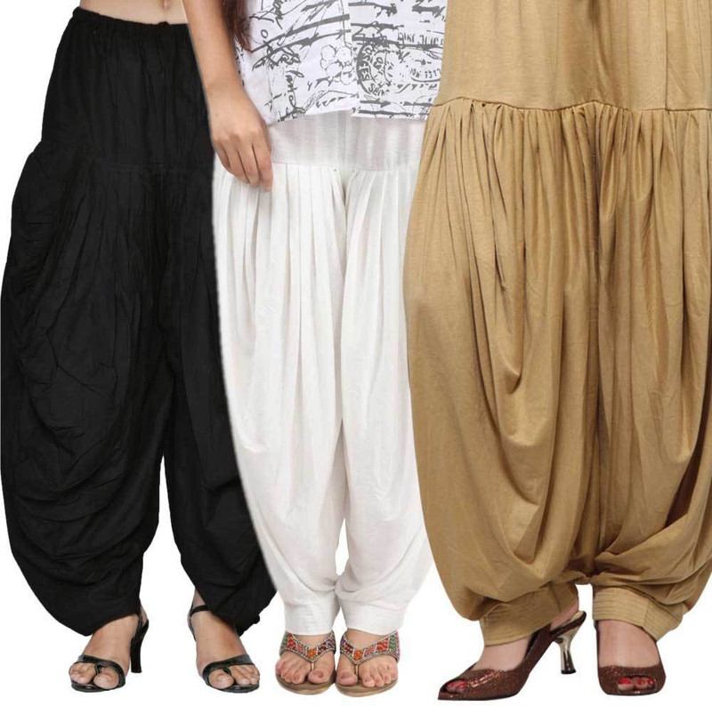 Blu Cotton Blend Solid Salwar Blu Cotton Blend Solid Salwar