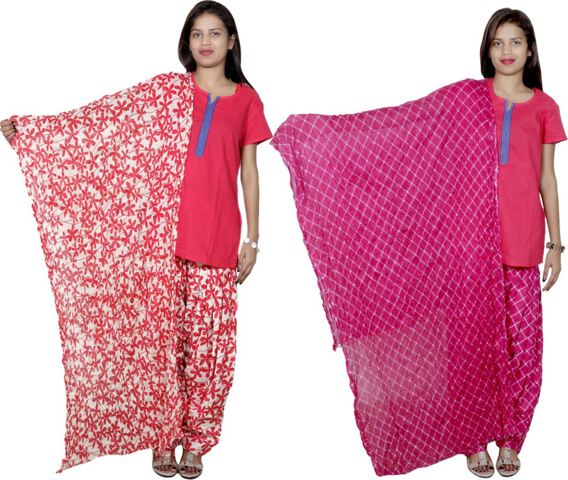 Tullis Cotton Blend Floral Print, Checkered Salwar Tullis Cotton Blend Floral Print, Checkered Salwar