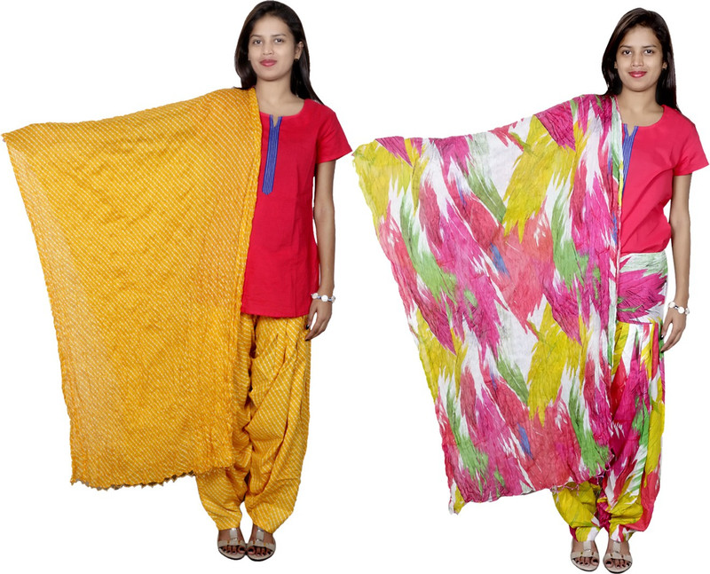 Tullis Cotton Blend Printed, Striped Salwar Tullis Cotton Blend Printed, Striped Salwar