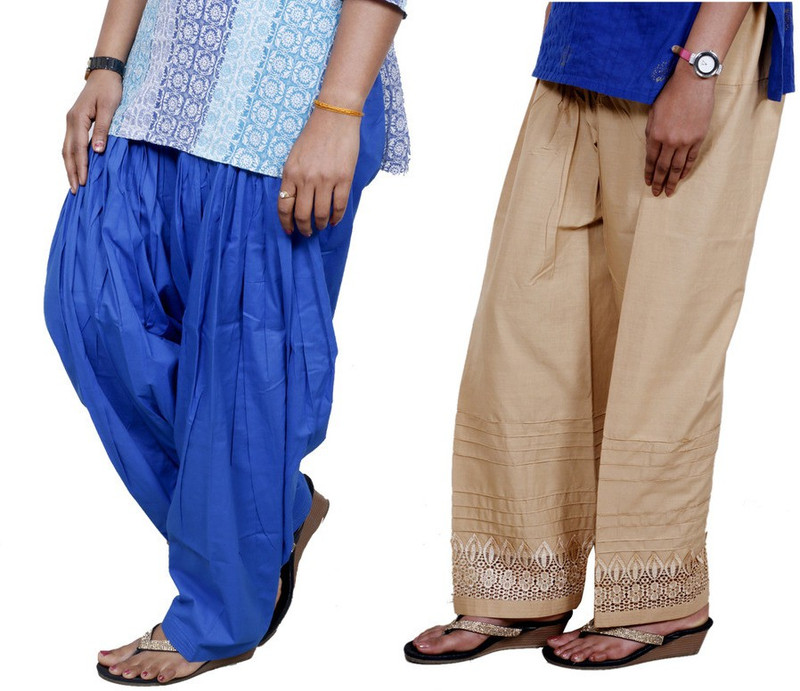 IndiWeaves Cotton Blend Self Design Salwar IndiWeaves Cotton Blend Self Design Salwar