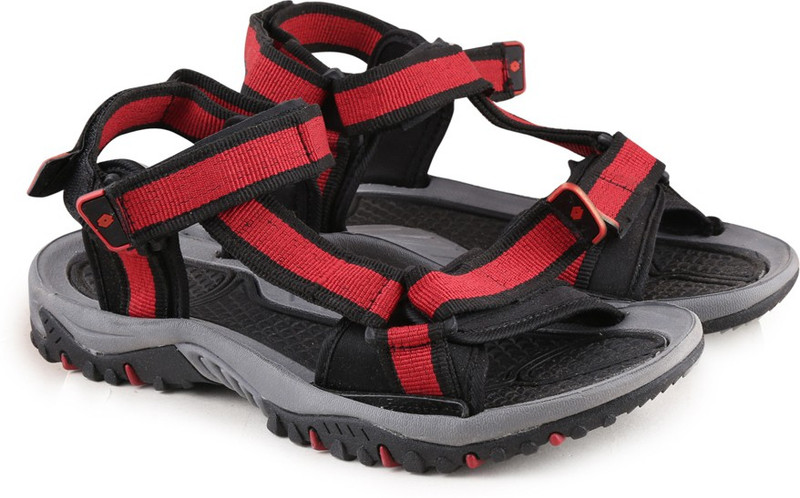 Lotto Retreat Men Black, Red Sports Sandals