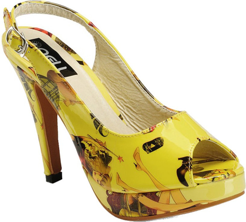 Nell Women Yellow Heels