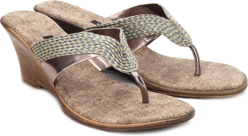 Inc.5 Women Women Grey, Brown Wedges