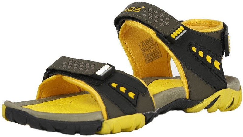 ABS Men Yellow Sports Sandals