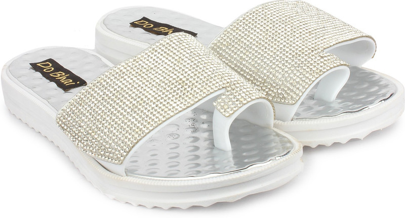 Do Bhai Women Silver Flats