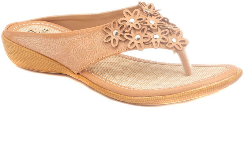 Dolphin Miles Designer Women Beige Flats
