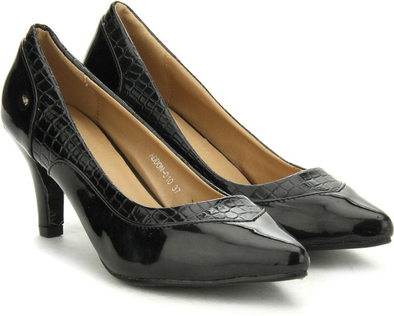 Addons Addons Black Colored Pump Women Black Heels Addons Addons Black Colored Pump Women Black Heels