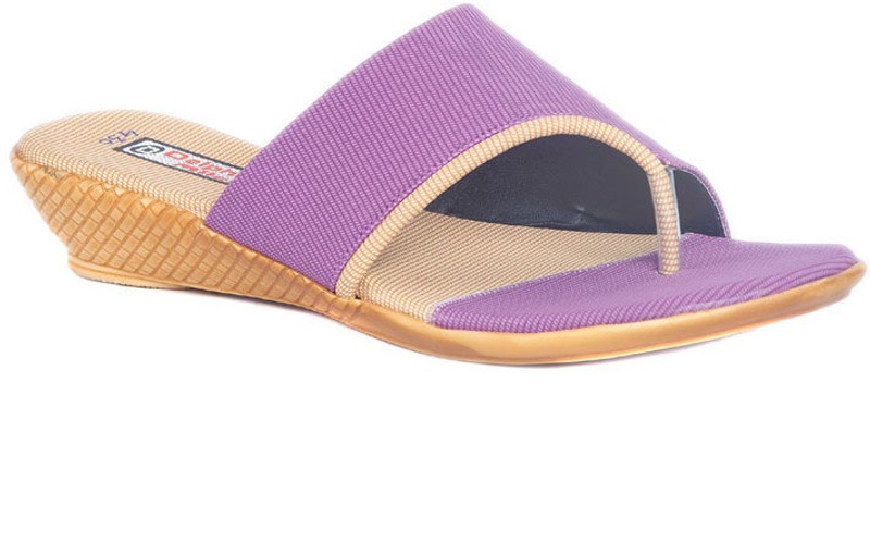 Dolphin Miles Awesome Blossom Women Purple Wedges