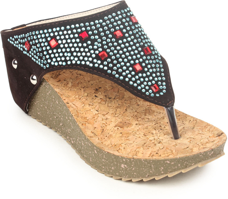 Pede Milan Women Brown Wedges
