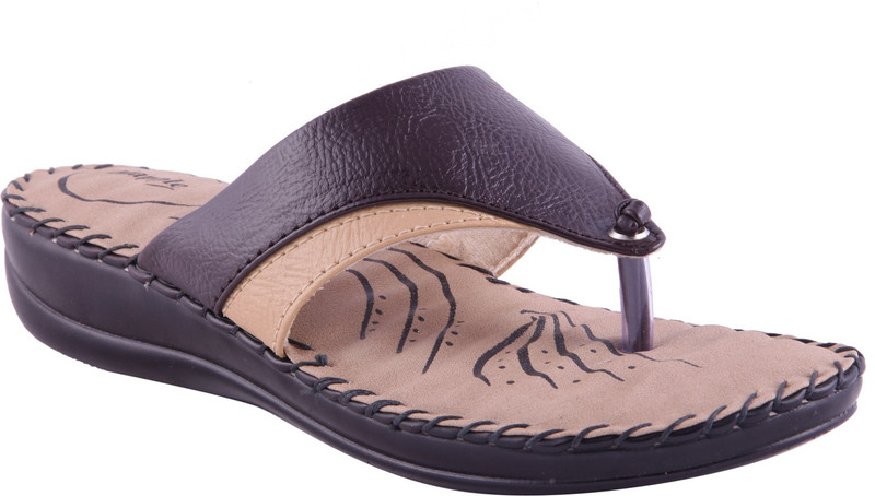 Adorn Elegant Women Brown, Beige Flats