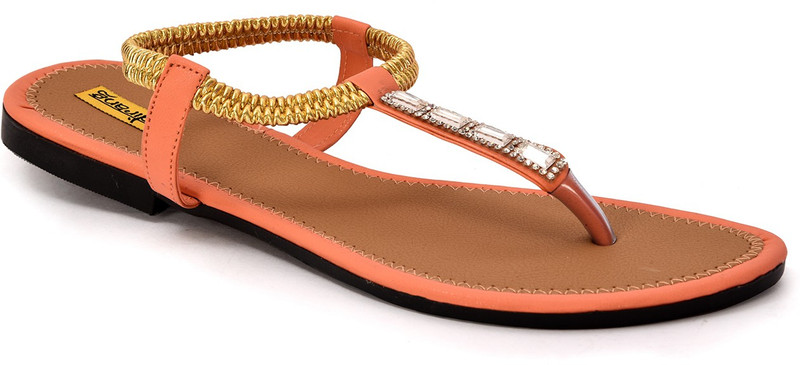 Indirang Women Orange Flats