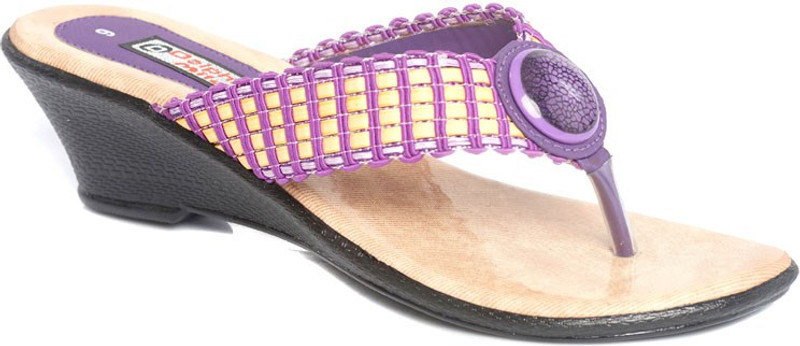 Dolphin Miles Titanic Women Purple Wedges