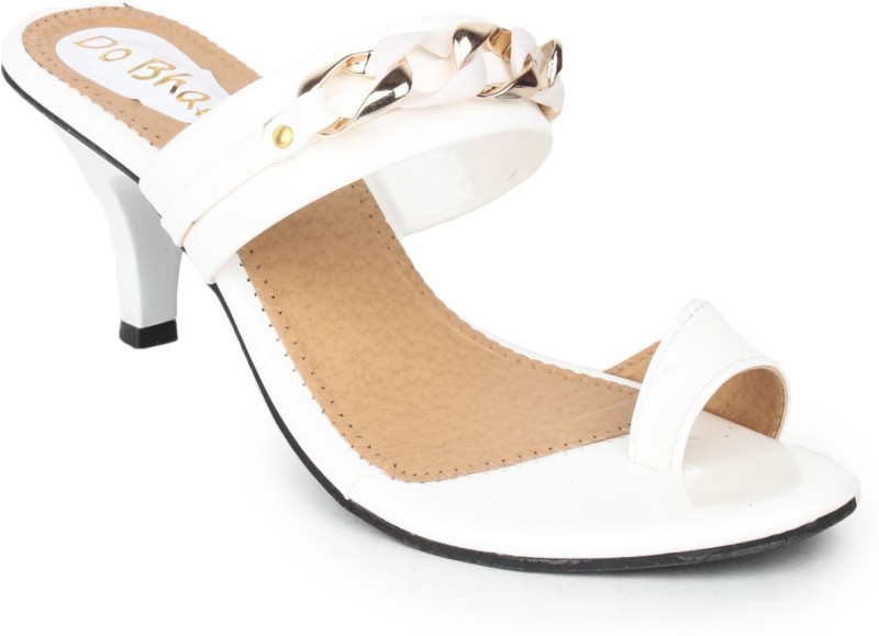 Do Bhai Women White Heels- Buy Online 