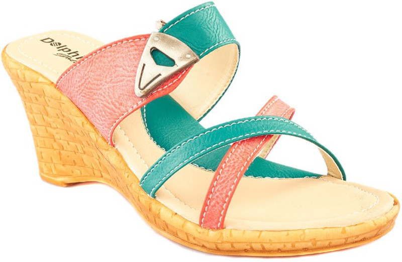 Dolphin Miles Women Green Wedges