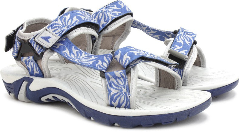 Power Women Women Blue, Grey Sports Sandals