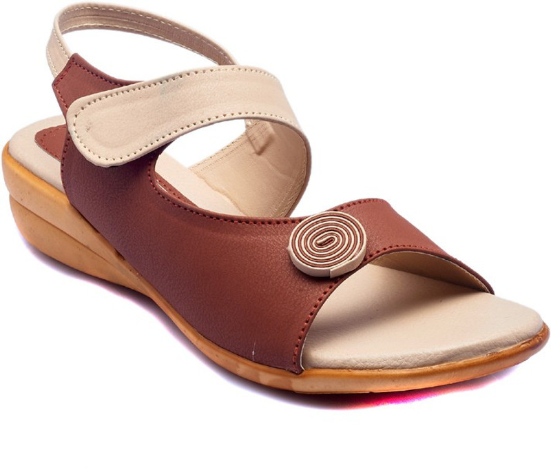 Dolphin Miles Women Tan Wedges