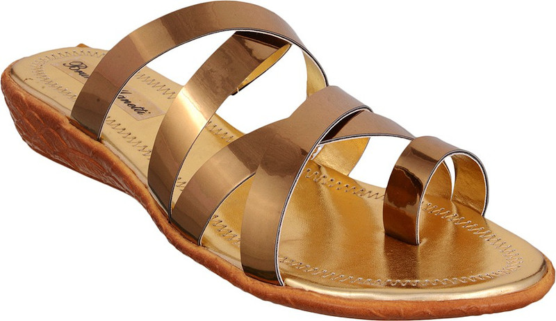 Bruno Manetti Women Gold Flats