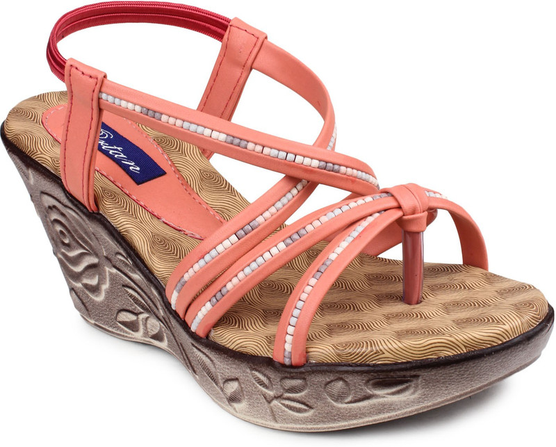 Ortan Women Orange Wedges