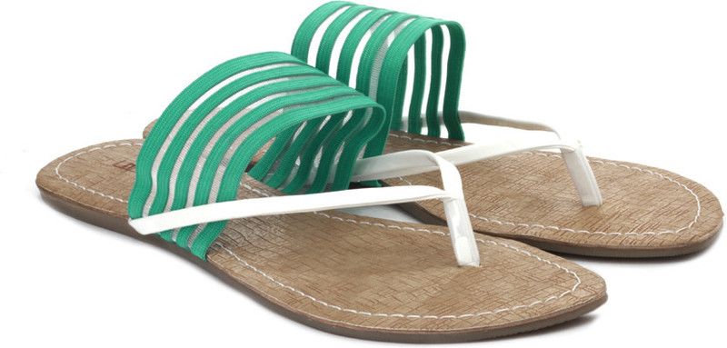 Inc.5 Women Women Green, White Flats