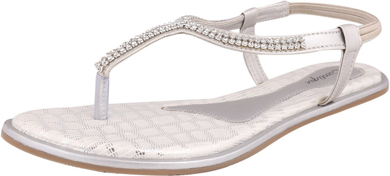 Exotique Women Silver Flats