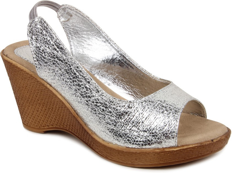 Bruno Manetti 2845 Women Silver Wedges