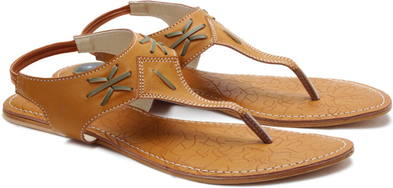 Nell Women Women Tan, Green Flats Nell Women Women Tan, Green Flats