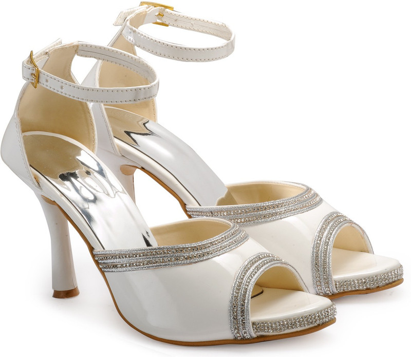 Nell Women White Heels