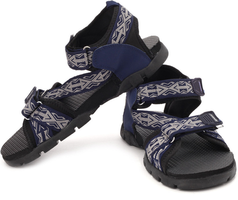 Sparx Sparx Men SS-108 Navy Blue Silver Floater Sandals Men Blue, Silver Casual