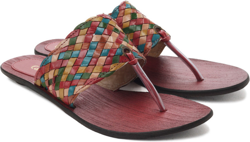 Catwalk Women Women Yellow, Red, Multicolor Flats