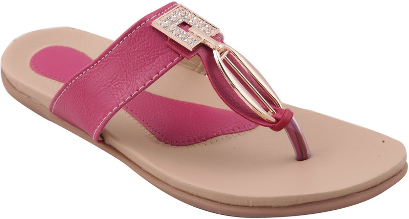 Adorn Women Pink, Beige Flats