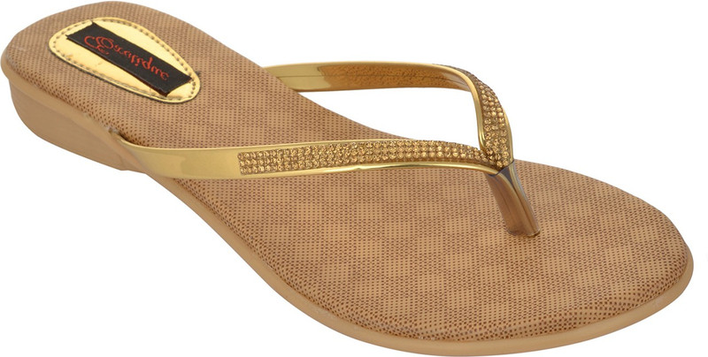Exotique Women Gold Flats