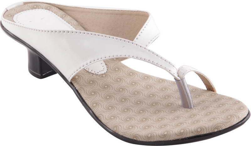 Adorn Women White, Beige Heels