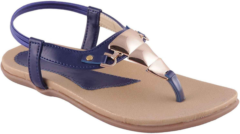 Adorn Women Blue Flats