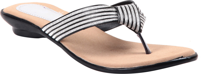 Adorn Women Black, White Flats