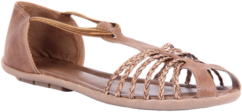 Adorn A15-4973 Camel Women Brown, Beige Flats