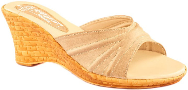 Dolphin Miles Women Beige Wedges