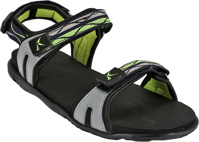 Kraasa Men Black, Green Sandals Kraasa Men Black, Green Sandals