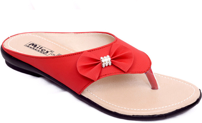 Dolphin Miles Stylish Colourful Women Red Flats