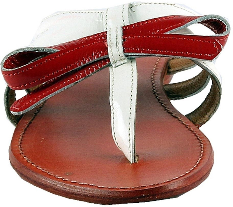 Salt N Pepper Women White, Red Flats