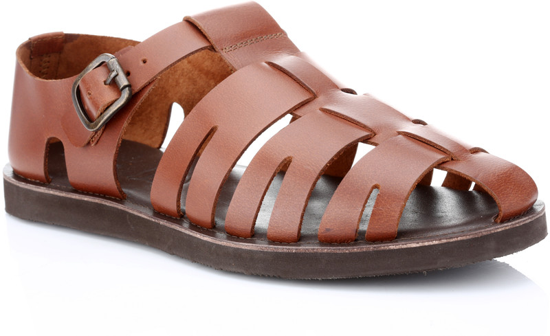 Red Tape Men Brown Sandals