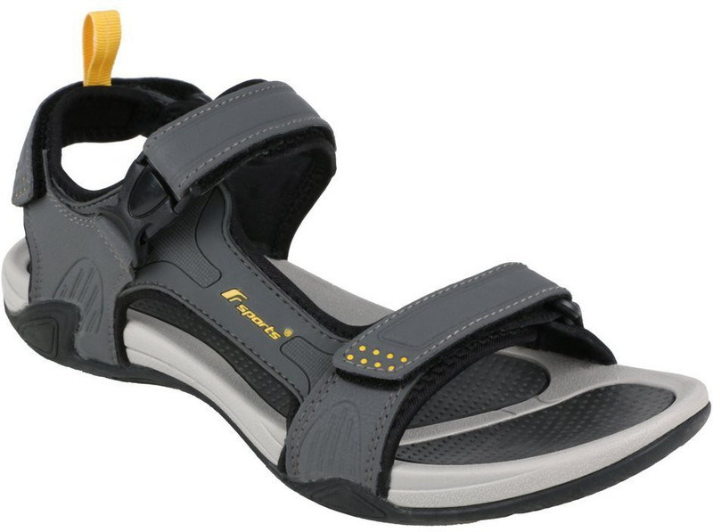 Fsports Men Grey, Yellow Sandals