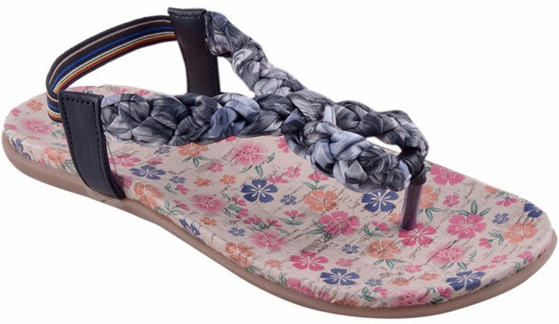Adorn Women Black Flats