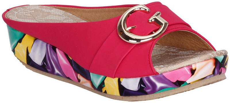 VAGON Women Pink Wedges