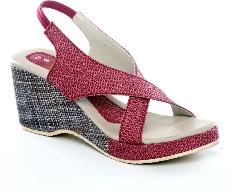 Dolphin Miles Women Maroon Wedges