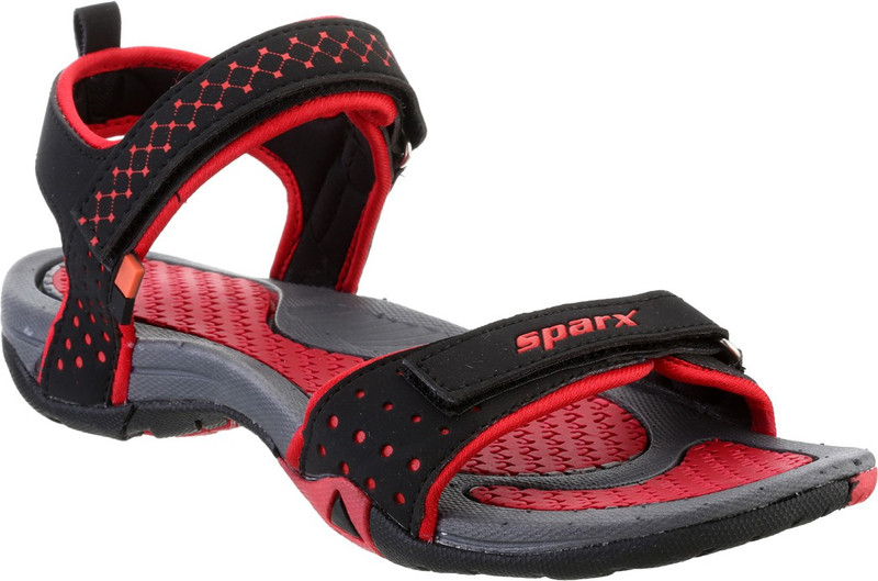 Sparx Women Black, Red Flats Sparx Women Black, Red Flats